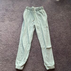 Seafoam green high rise joggers
